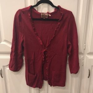 {J u i c y} Maroon Sweater
